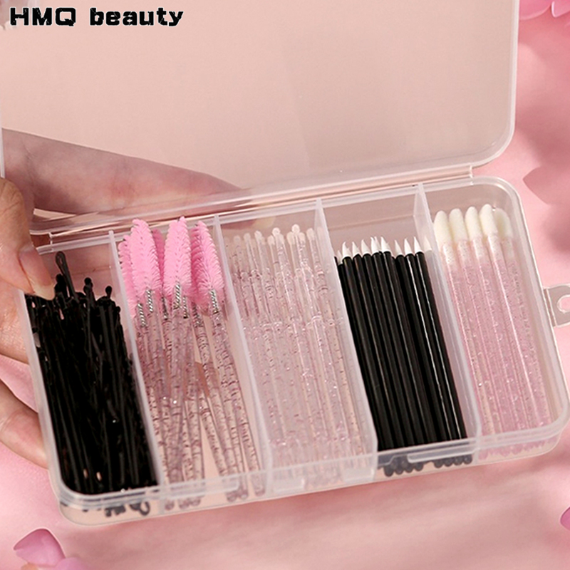 Eyelash Extension Eyeliner - 80 stks Professionele Make-Up Kwasten Set