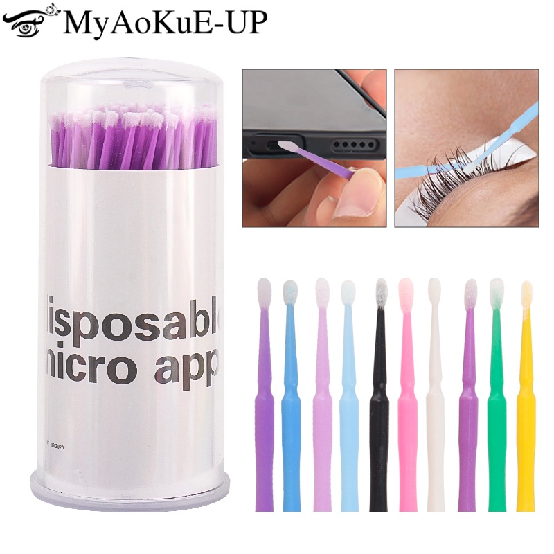 Micro Brush Applicator - 100 Stuks Wegwerp Wimperborstel Lash Extension