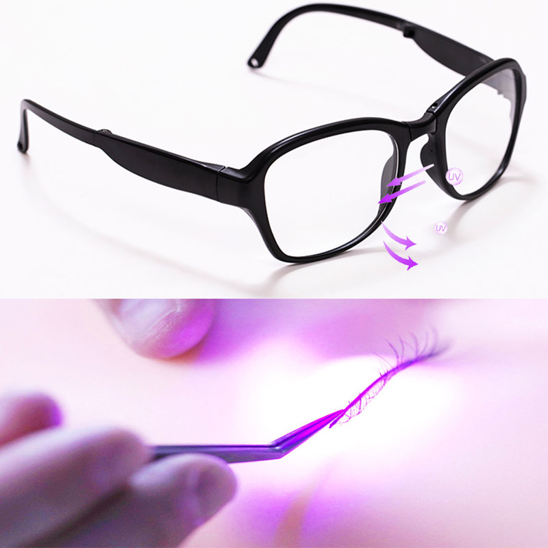 Eyelash Extension With Glasses - UV-beschermbril voor valse wimpers Wimperverlenging Oogbeschermer