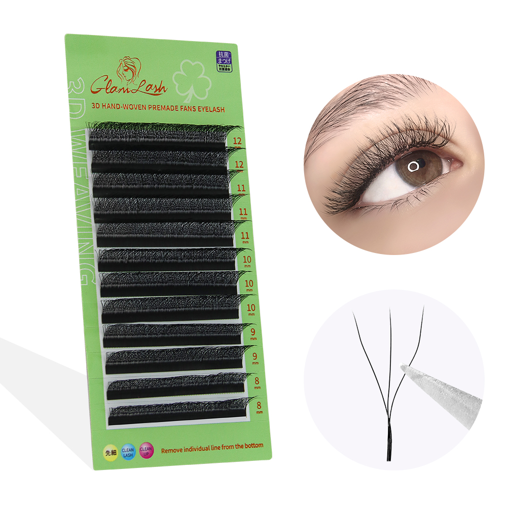 Eyelash Extension Volume Styles - GLAMLASH W Vorm Wimper Extensions 3D4D5D