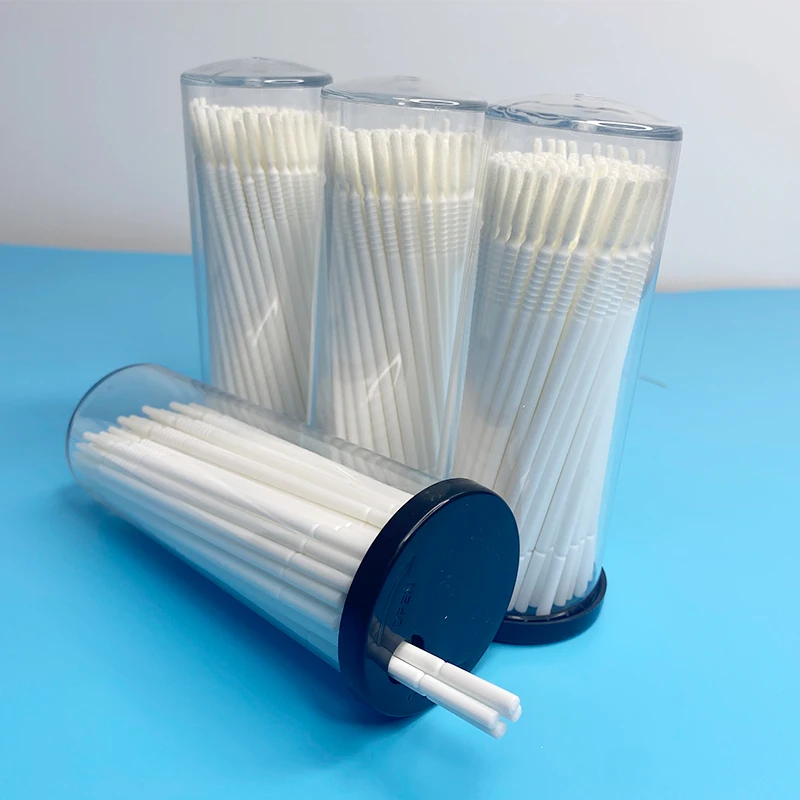 Micro Brush Applicator - 100 stuks Lange Kop Witte Kleur