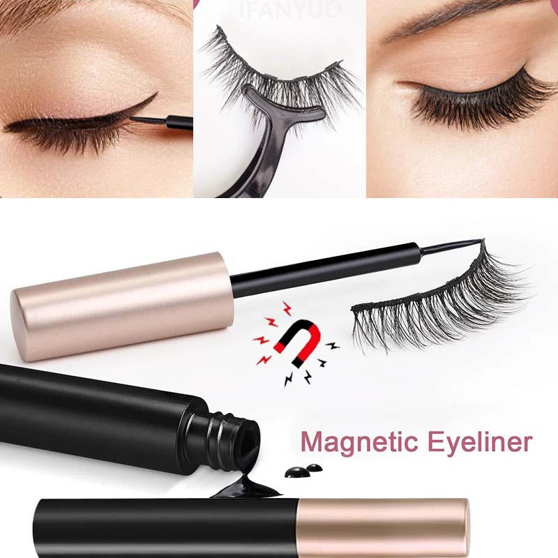 Eyelash Extension Eyeliner - 1/2 Stuks Zwarte Magnetische Eyeliner Lijm