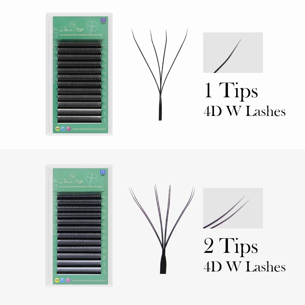 Glamlash 4d W Vorm Wimper Exte - Eyelash Extension Volume Styles recensie en prijs