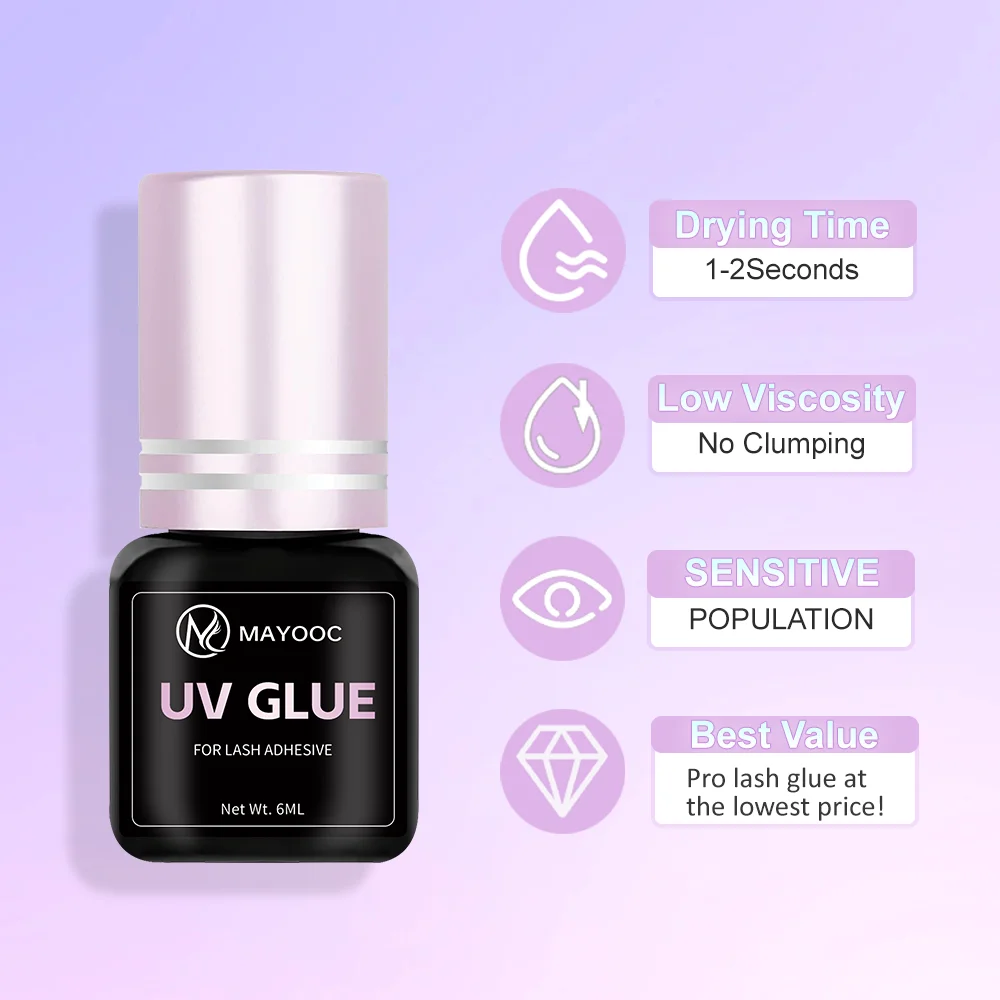 MAYOOC Sneldrogende 0.1S UV Wi - Eyelash Extension Last recensie en prijs