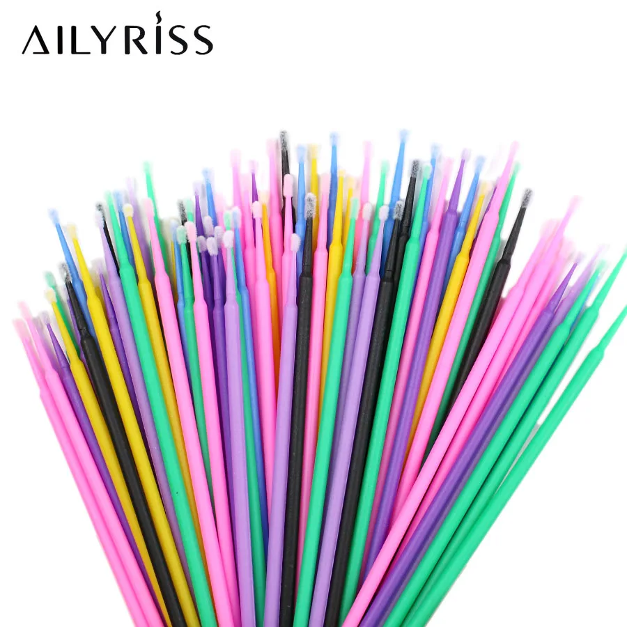 100 stks/partij Wegwerp Wimper - Micro Brush Applicator recensie en prijs