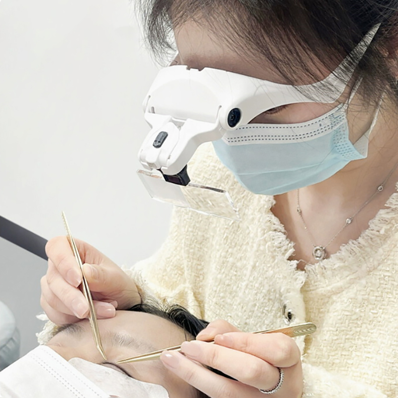 5-lens verstelbare vergrootgla - Eyelash Extension With Glasses recensie en prijs