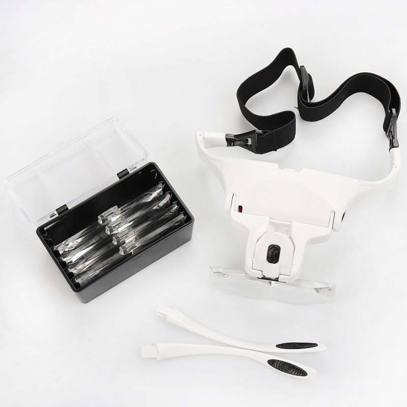 5-lens verstelbare hoofdband v - Eyelash Extension With Glasses recensie en prijs