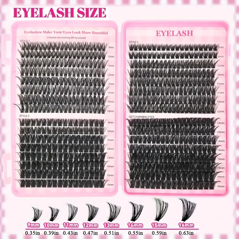 30/40/50/60/80/100D, dik 9-16  - Eyelash Extension Volume Styles recensie en prijs