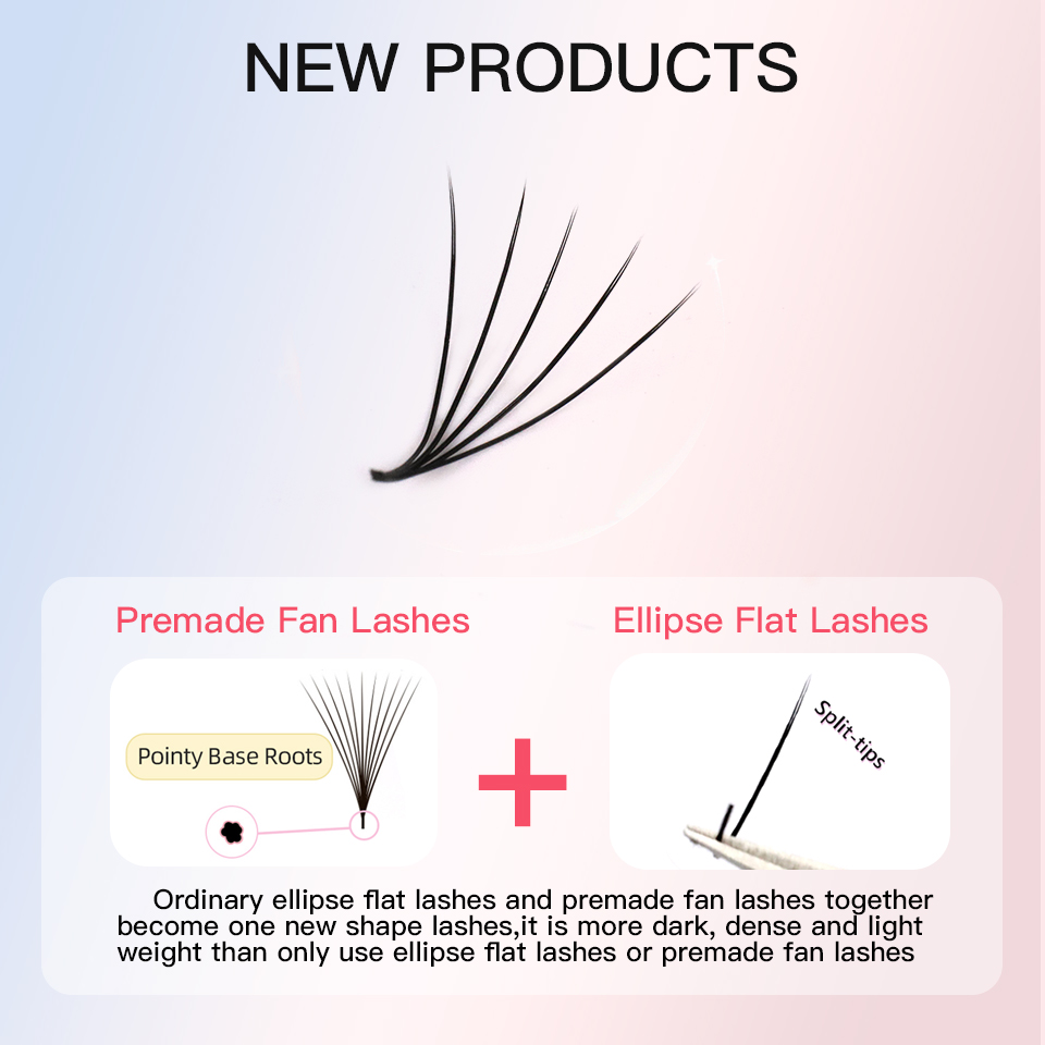 Platte Premade Fans Dunne Wort - Eyelash Extension Supernatural recensie en prijs