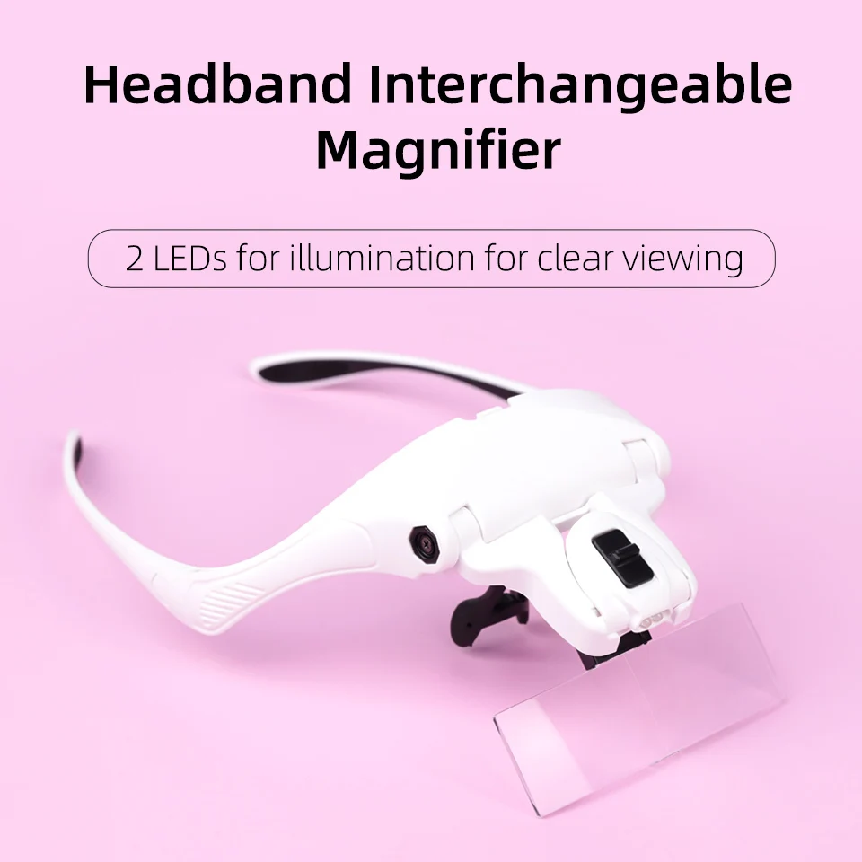 5-lens verstelbare loep hoofdb - Eyelash Extension With Glasses recensie en prijs