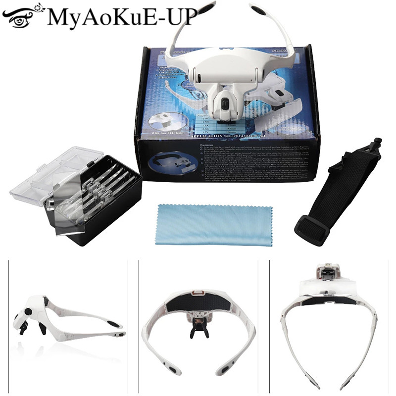 5 Lens Verstelbare Hoofdband V - Eyelash Extension With Glasses recensie en prijs