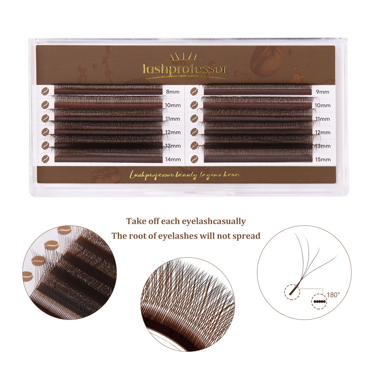 Lashprofessor Bruin 4D W-vormi - Eyelash Extension Volume Styles recensie en prijs