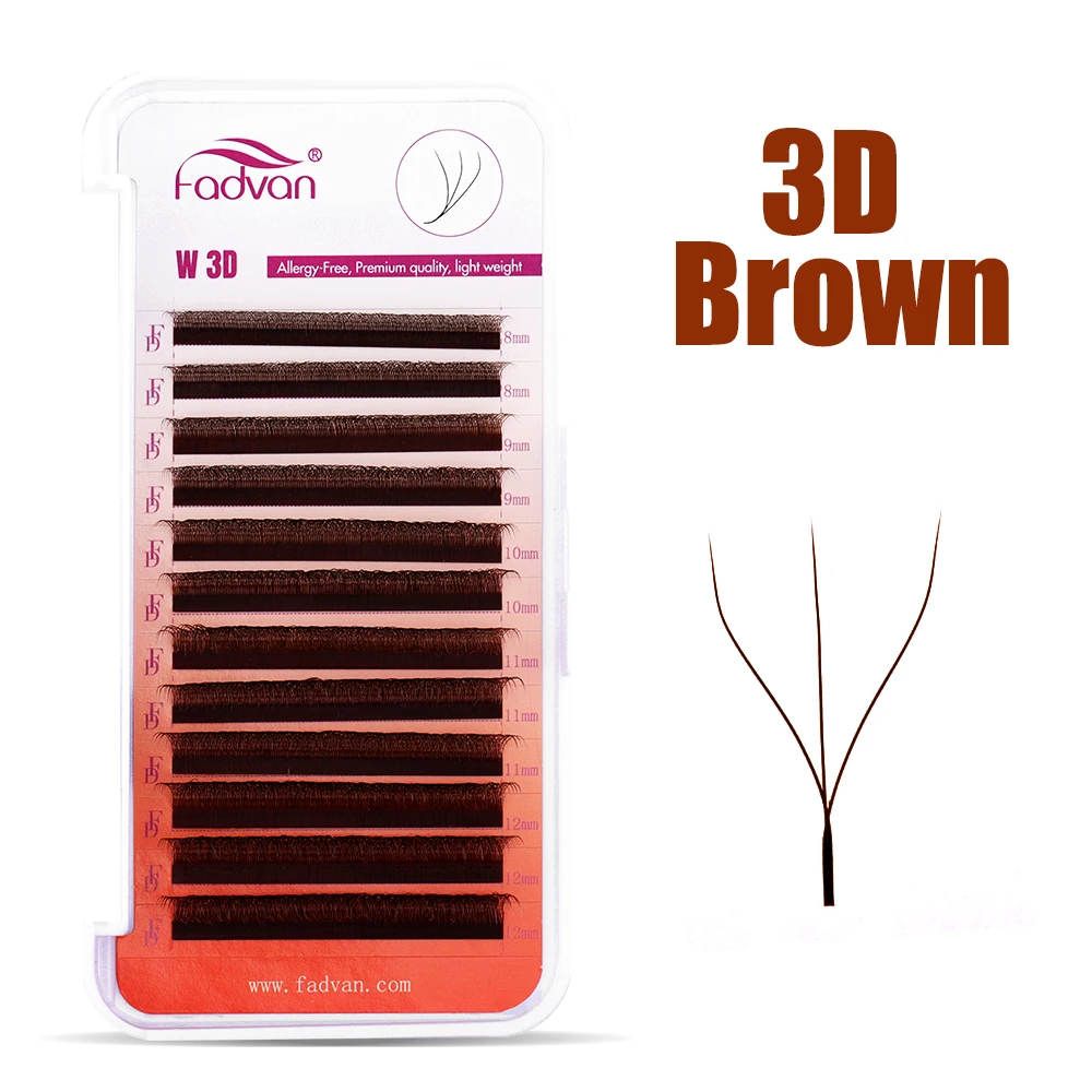 FADVAN Bruin 3D/4D W Vorm D Kr - Eyelash Extension Last recensie en prijs